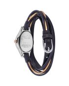 Montre Femme Filante bleu/doré