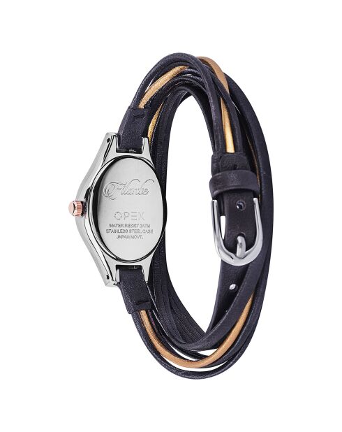 Montre Femme Filante bleu/doré