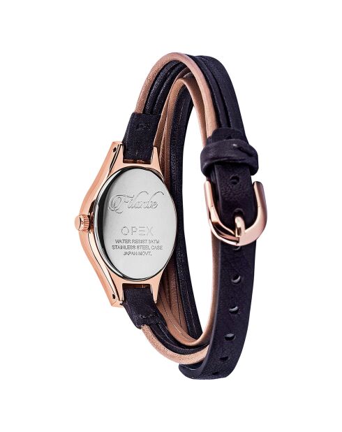 Montre Femme Filante marron/doré