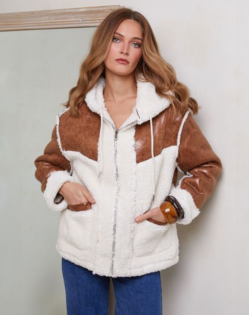 Manteau Ramses camel/écru