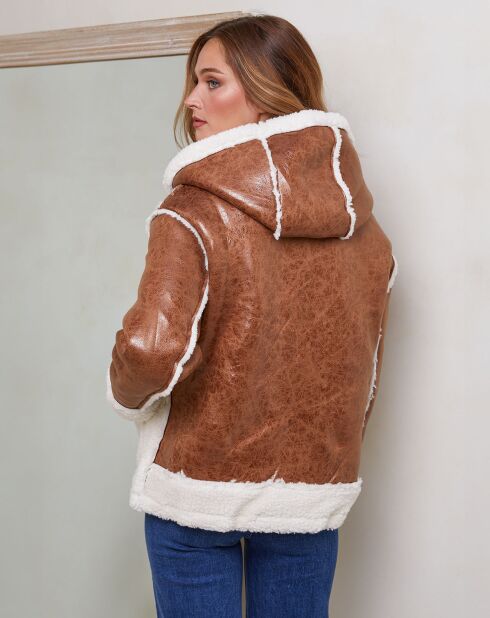 Manteau Ramses camel/écru