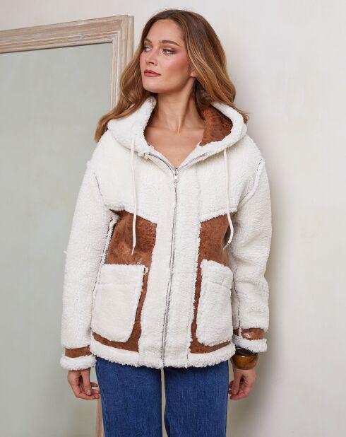 Manteau Ramses camel/écru