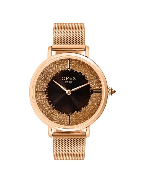Montre Femme Rotonde rose doré