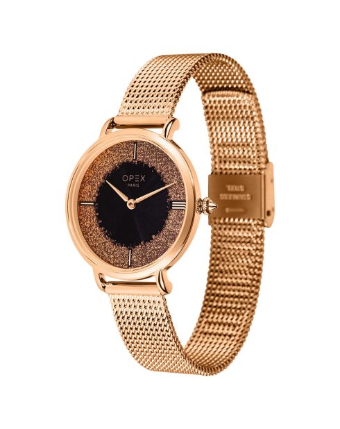 Montre Femme Rotonde rose doré