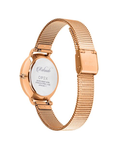 Montre Femme Rotonde rose doré