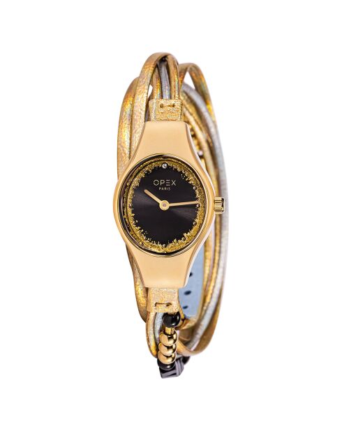 Montre Femme Filante doré/argenté