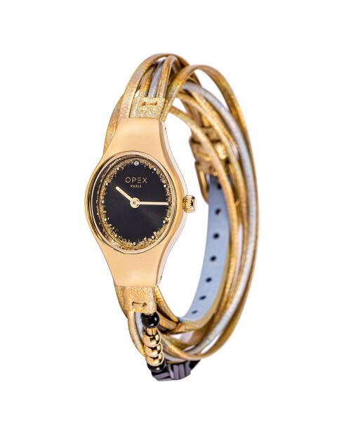 Montre Femme Filante doré/argenté