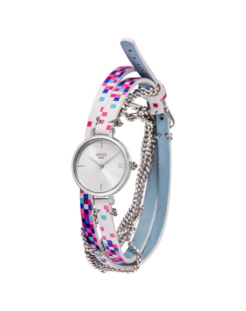 Montre Femme Mini Rotonde multicolore