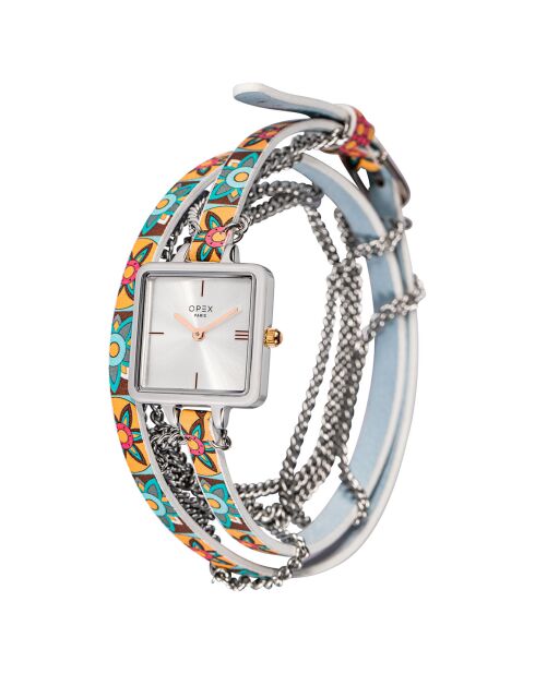 Montre Femme Mini Square multicolore