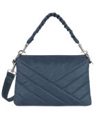 Pochette M Canvas matelassé bleu foncé - 28x20x7 cm