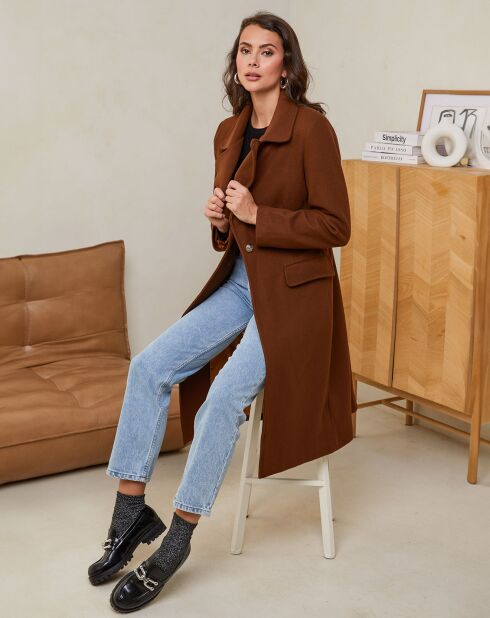 Manteau Bella chocolat