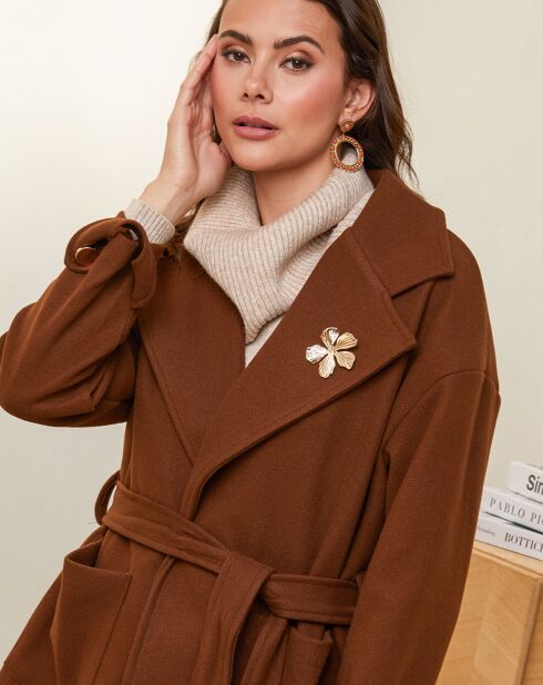 Manteau Caroline chocolat