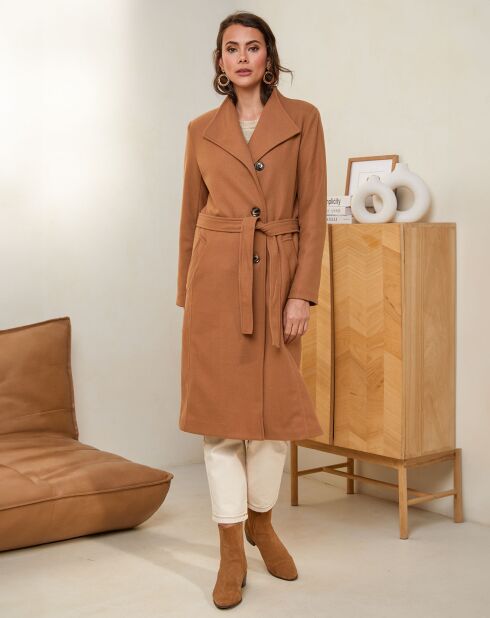 Manteau Anouk camel