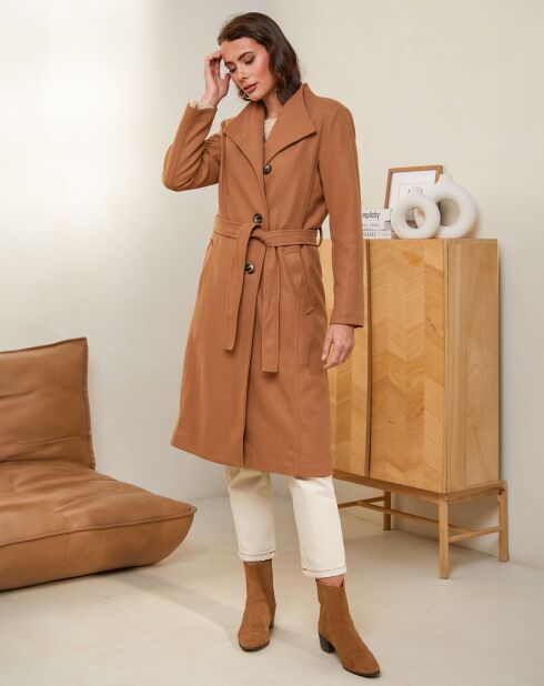Manteau Anouk camel