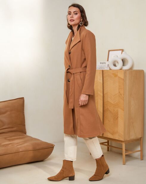 Manteau Anouk camel