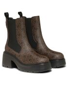 Chelsea boots  Caroline marron - Talon 6 cm