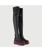 Bottes Rosie noir/rose