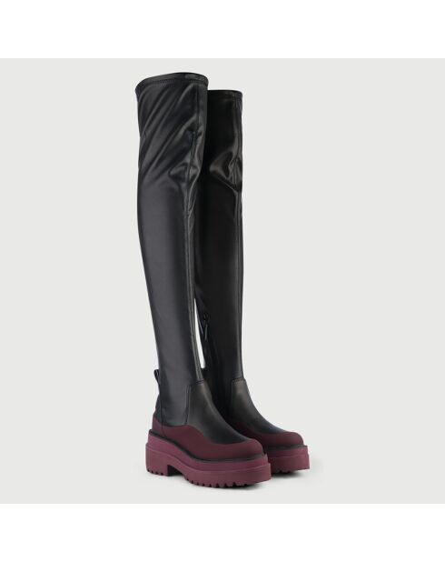 Bottes Rosie noir/rose