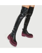 Bottes Rosie noir/rose