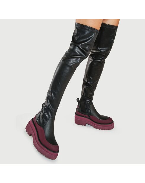 Bottes Rosie noir/rose