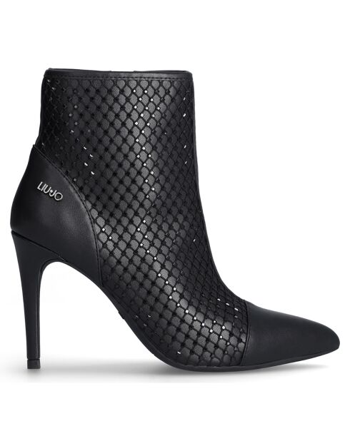 Bottines Violette  noires - Talon 9 cm