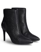 Bottines Violette  noires - Talon 9 cm