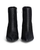 Bottines Violette  noires - Talon 9 cm