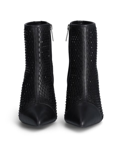 Bottines Violette  noires - Talon 9 cm