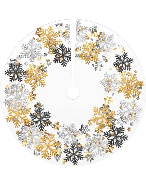 Base de sapin de Noël en vinyle Magia multicolore - D.90 cm