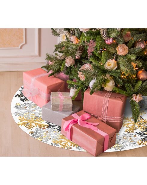 Base de sapin de Noël en vinyle Magia multicolore - D.90 cm
