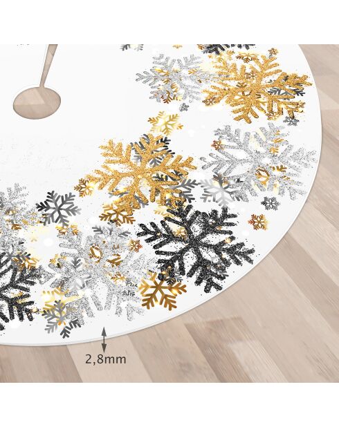Base de sapin de Noël en vinyle Magia multicolore - D.90 cm