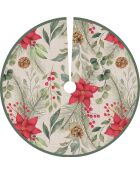 Base de sapin de Noël en vinyle Pascua multicolore - D.90 cm