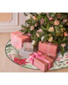 Base de sapin de Noël en vinyle Pascua multicolore - D.90 cm