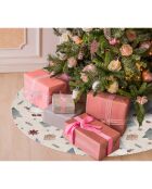 Base de sapin de Noël en vinyle Joy multicolore - D.90 cm