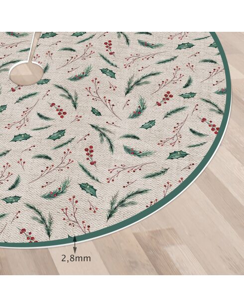 Base de sapin de Noël en vinyle Evergreen multicolore - D.90 cm