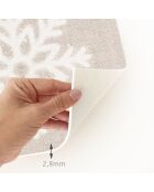 Base de sapin de Noël en vinyle Copos multicolore - D.90 cm