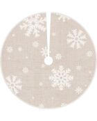 Base de sapin de Noël en vinyle Copos multicolore - D.90 cm