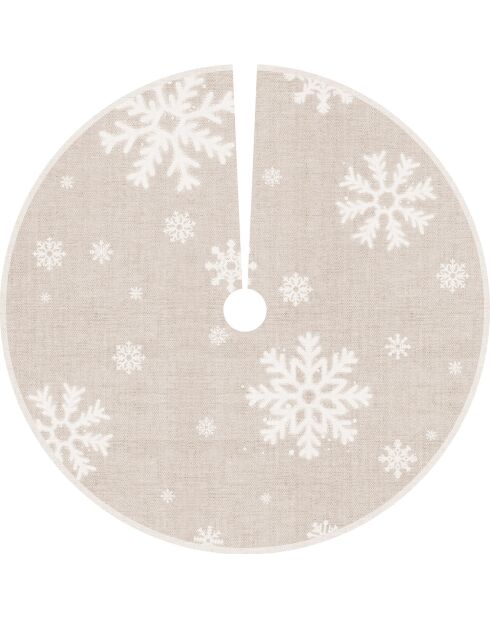 Base de sapin de Noël en vinyle Copos multicolore - D.90 cm