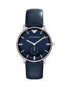 Montre Homme en Cuir bleue