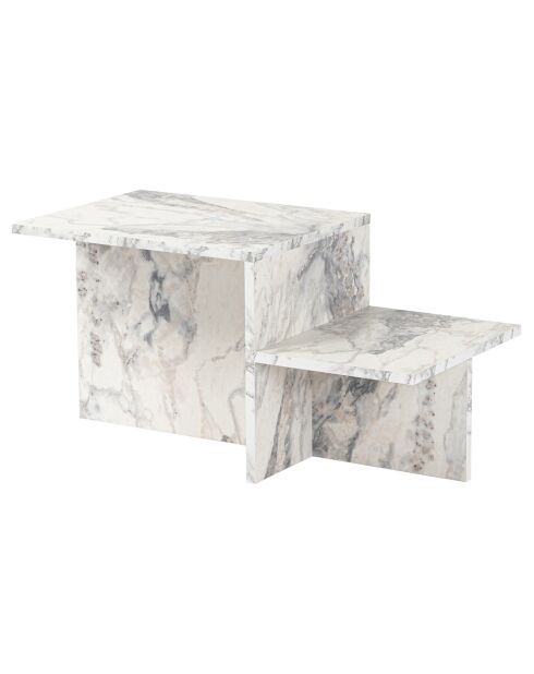 Table basse Harmony marbre - 80x40x40 cm