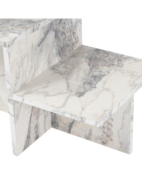 Table basse Harmony marbre - 80x40x40 cm