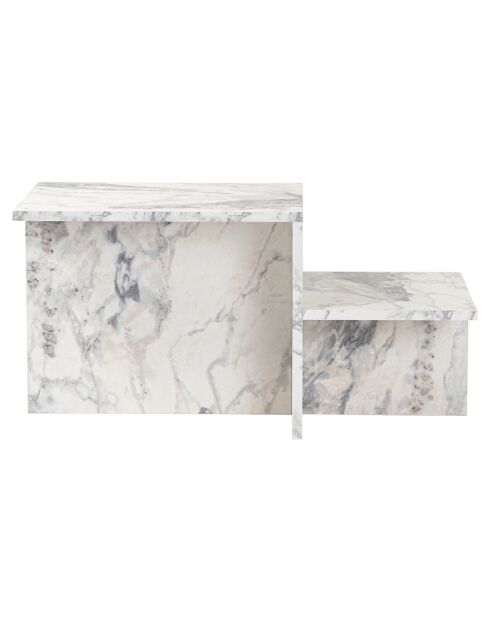 Table basse Harmony marbre - 80x40x40 cm