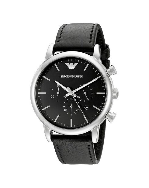 Montre Homme en Cuir noire