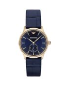 Montre Homme en Cuir bleue