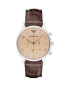 Montre Homme en Cuir marron