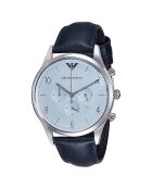 Montre Homme en Cuir bleue