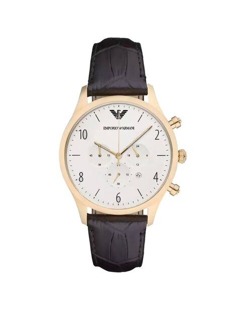 Montre Homme en Cuir noire