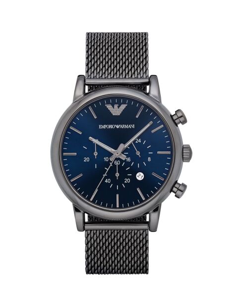 Montre Homme en Acier noire