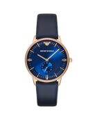 Montre Homme en Cuir bleue