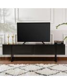Meuble TV Serenity noir - 180x45x30 cm